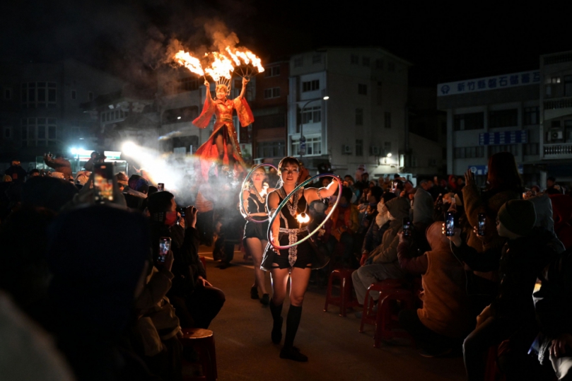 北埔正月十五油笐火   今天最後一天   錯過了再等一年