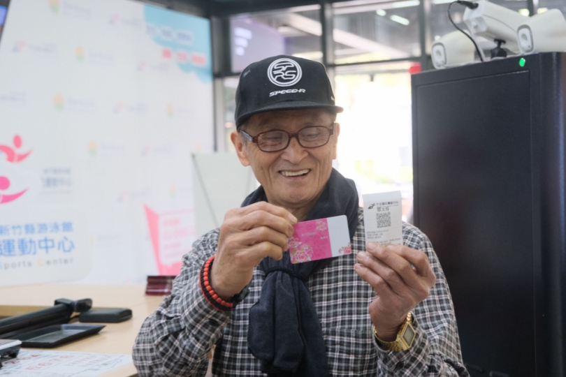 去竹北國民運動中心健身   敬老卡嘛ㄟ通！