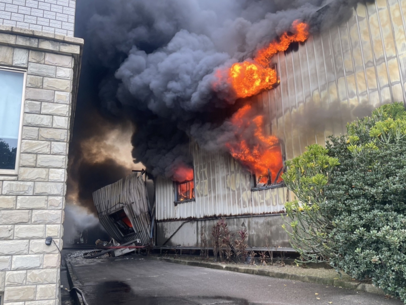 新竹市香山廠房大火   警消強力動員    所幸無力傷亡