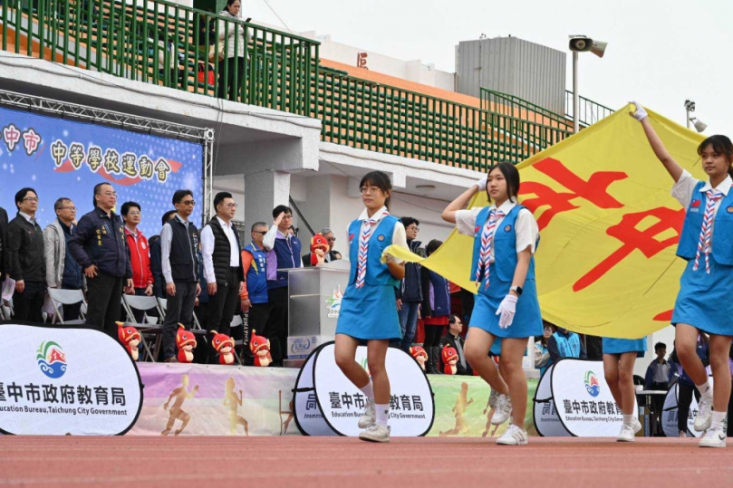 台中市中等學校運動會開幕   田徑、游泳賽事接續登場