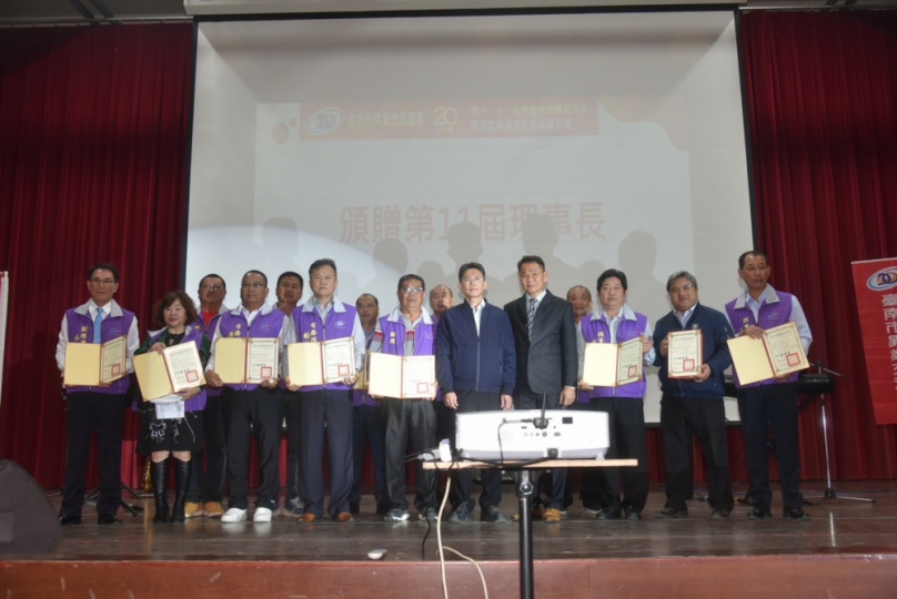 台南市異業交流協會第11屆理事長蔡榮心走馬上任典禮熱鬧