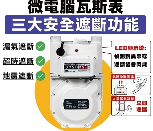 大新竹免費換裝微電腦瓦斯表   每日基本費增1.3元   防護居家用氣安全