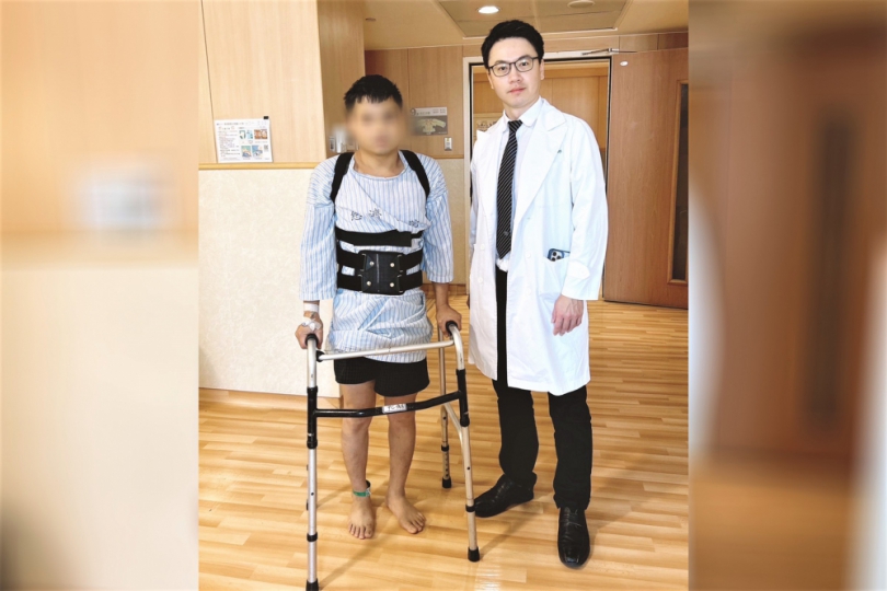 少見脊椎屈曲牽張性骨折   微創手術助移工康復
