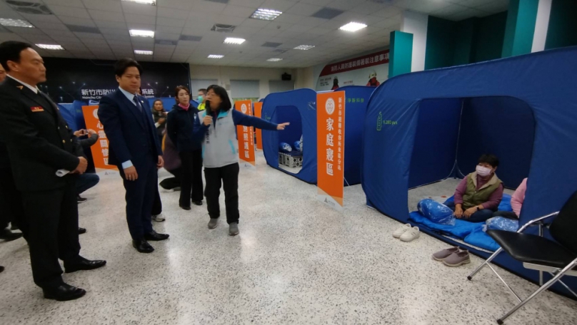 新竹市東區防災協作中心開設運作演練    邱臣遠：公私協力打造韌性城市