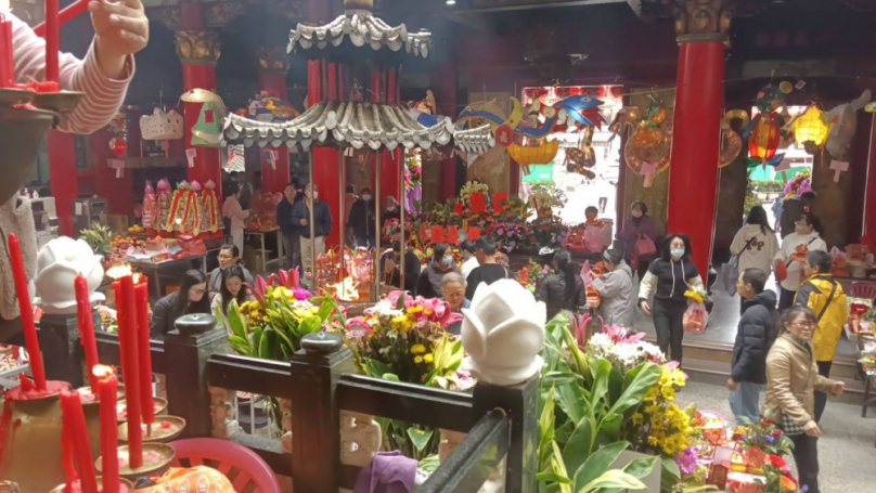 清水紫雲巖盛大慶祝觀世音菩薩佛誕紀念活動吸引人潮湧至