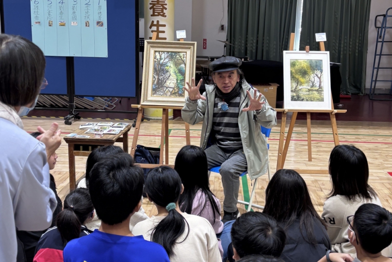 為美學教育扎根  新竹縣「行動藝術館」7校巡迴展覽登場