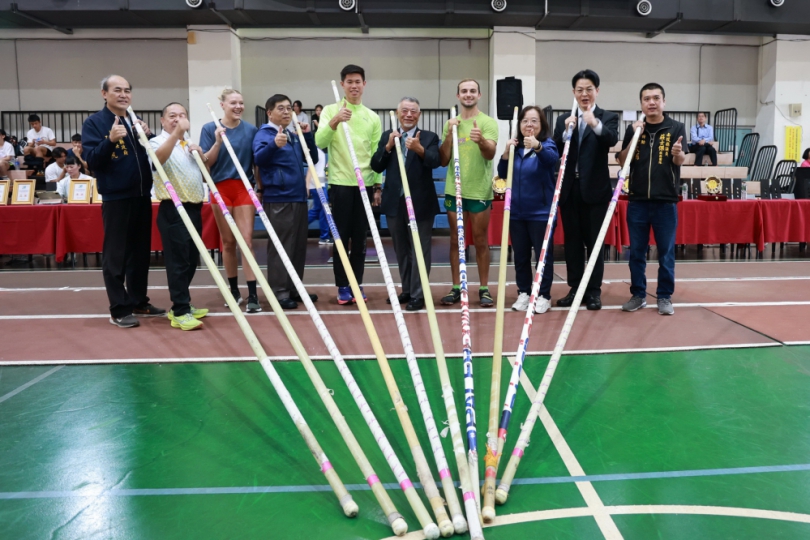 南投國際撐竿跳高賽登場 逾150位國內外高手同台飆技