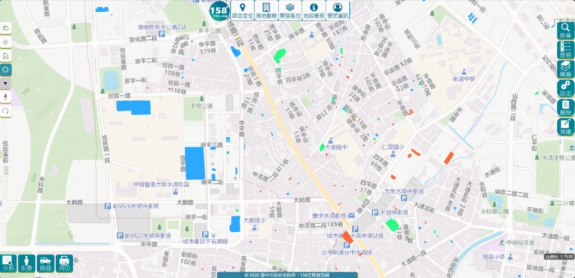 中市地政局建置不動產3D模型   「158PLUS空間資訊網」查詢好方便