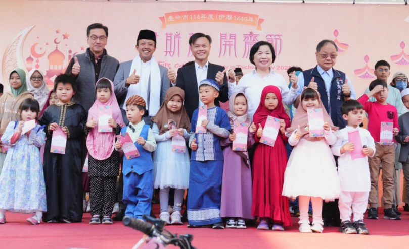 中市慶伊斯蘭開齋節與穆斯林同樂 林副秘書長祈祝平安喜樂