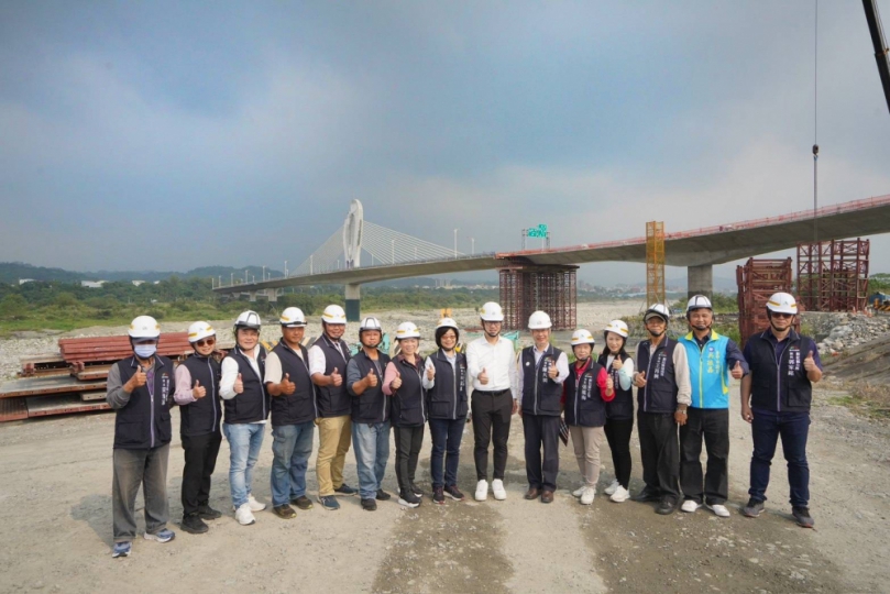 東豐快速道路接合大甲溪斷橋 中市建設局長：工程延續見證歷史意義！