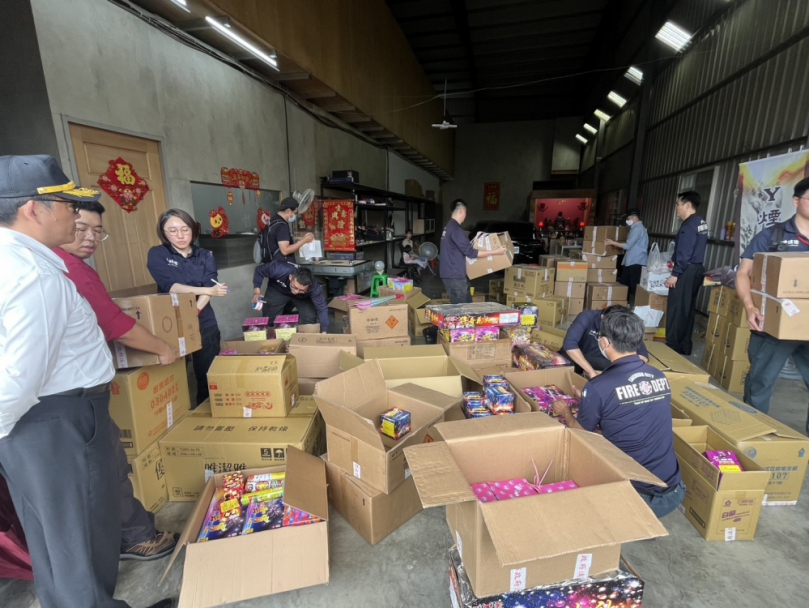 落實公共安全 中市消防局查獲違規爆竹煙火