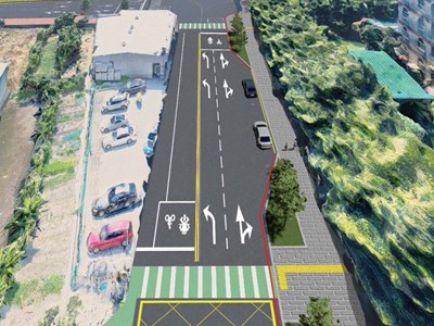 中市斥資近億元改善鹿峰國小周邊人行環境打造安心上學路