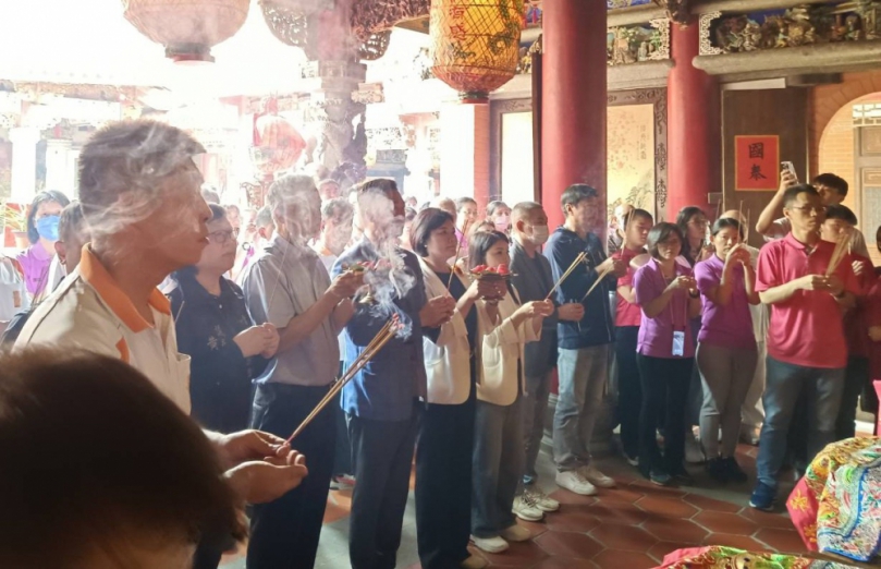 虎尾持法宮媽祖誕辰盛大慶典　張麗善製紅圓祈福於石雕媽祖園區共沐神恩