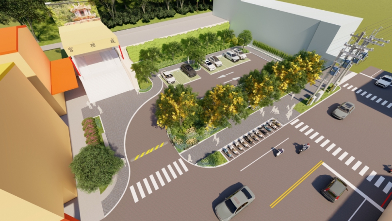 清水「鰲峰活動中心」成歷史中市建設局啟動停車場及綠化工程
