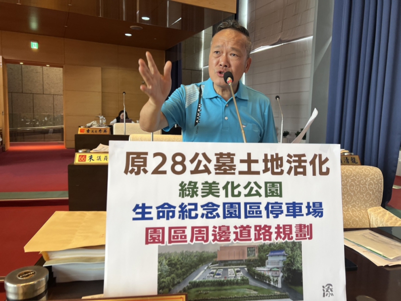 北屯28公墓土地活化    國民黨台中市議員陳成添建議應改善周邊交通動線