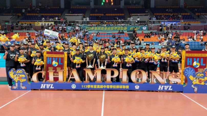 中市三校聯手霸氣締造HVL傳奇！豐商男排、東山女排攜手奪冠   龍津男排創隊史最佳季軍