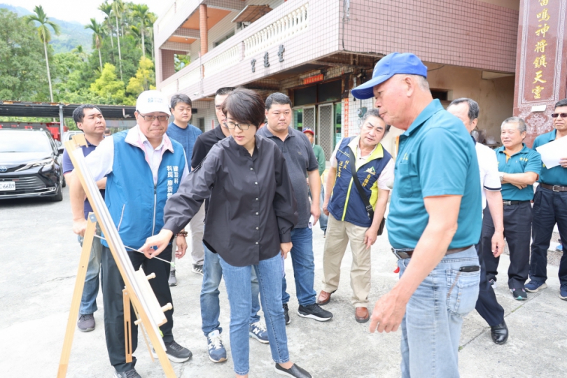 許縣長會勘信義11件農水路改善工程 核定逾1,087萬元改善