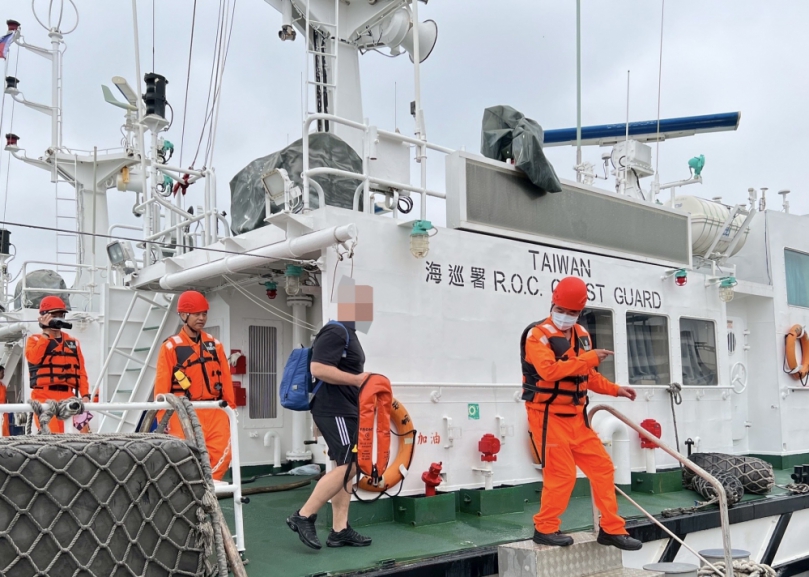 外籍船員海上急傷台中海巡即刻馳援