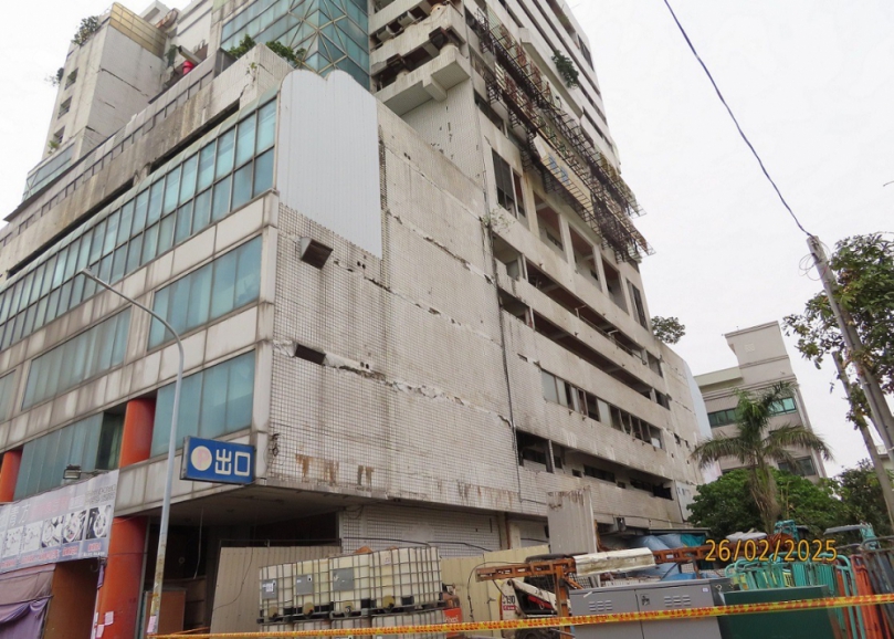 「黃金帝國」大樓，法務部彰化分署受理一件建物和土地持分法拍。（照片分署提供）