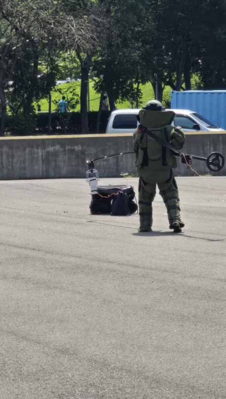 中市警方為確保世壯運自由車賽事安全舉行演練