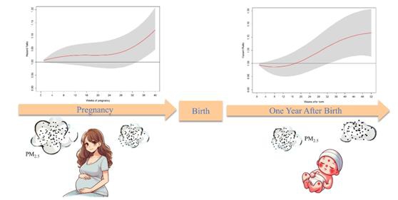 空氣污染的隱憂 中國醫藥大學公共衛生學院黃彬芳教授研究團隊調查分析，孕婦與新生兒暴露於PM2.5恐提高罹患異位性皮膚炎的風險
