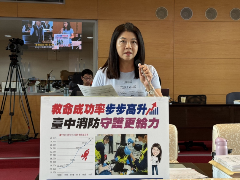 國民黨台中市議員吳瓊華肯定台中急救成效　呼籲延續補助計畫提升救護能量邁向全國第一