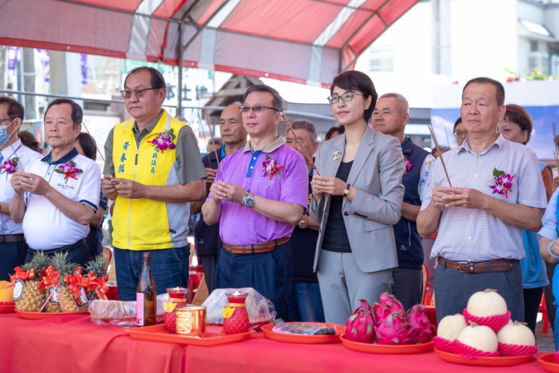集集火車站旁賣場整建動土　工期420天