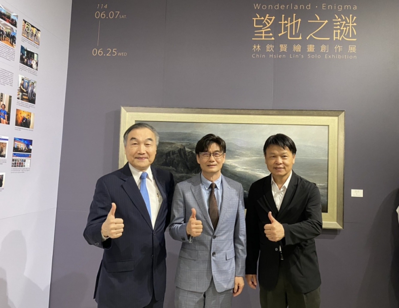 從梨山走進畫布  〈墨家〉泰雅族人現身林欽賢《望地之謎》開幕  力挺藝術