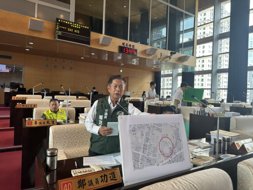 大巨蛋的興建地點並不是非水湳不可   民進黨議員鄭功進建議設於體二用地  將有助於周邊區域的再度活絡