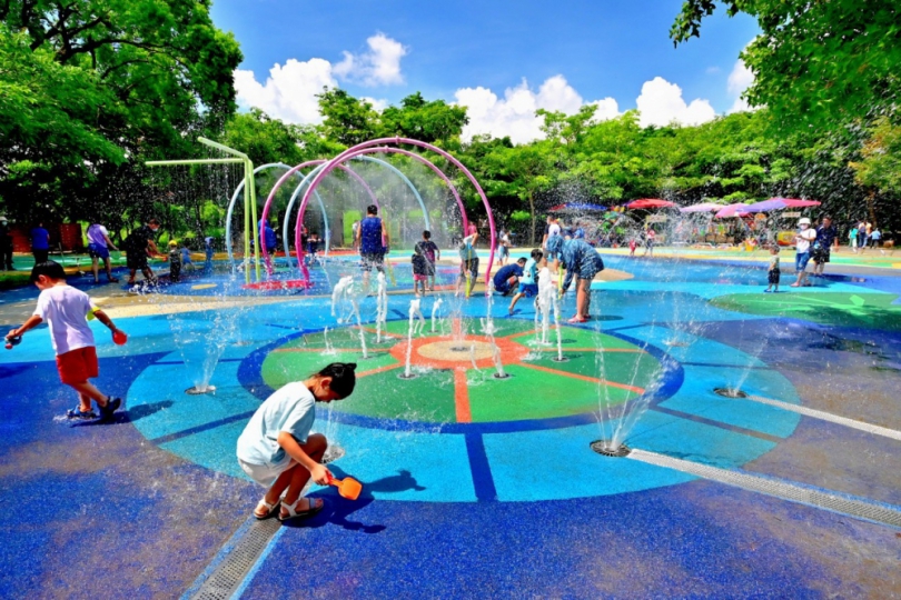 潭雅神綠園道戲水季來了！中市觀旅局邀親子同樂、清涼一夏