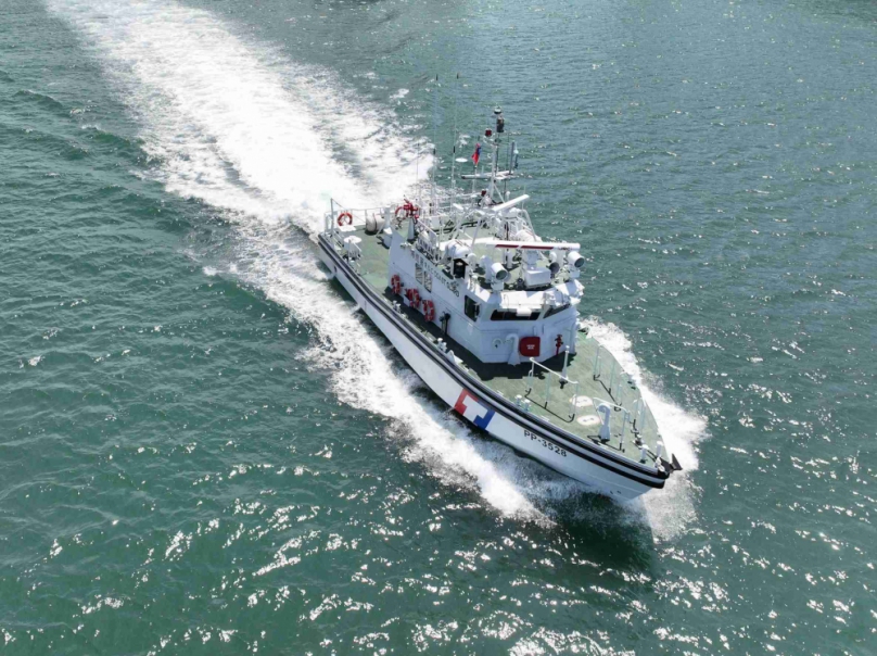 新造35噸巡防艇投入執法台中海巡隊增添新戰力