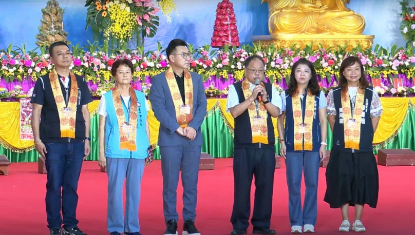 中區全國供佛齋僧法會近2萬人齊聚祈福 民政局長：感謝弘揚孝道凝聚善念