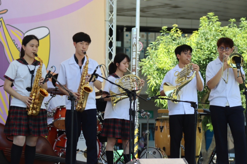 中市文化局「爵士特色課程發表會」舊軌大草原登場  清水高中、中教大攜手展成果