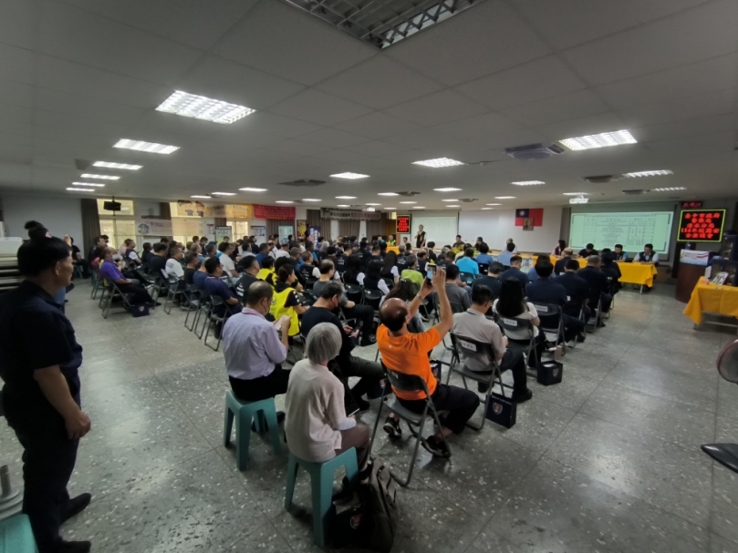 清水警分局舉辦社區治安會議暨台中市城鎮韌性演習宣導