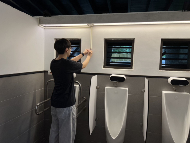 新竹市十八尖山公廁很智慧   學官聯手打造氣體感測新場域