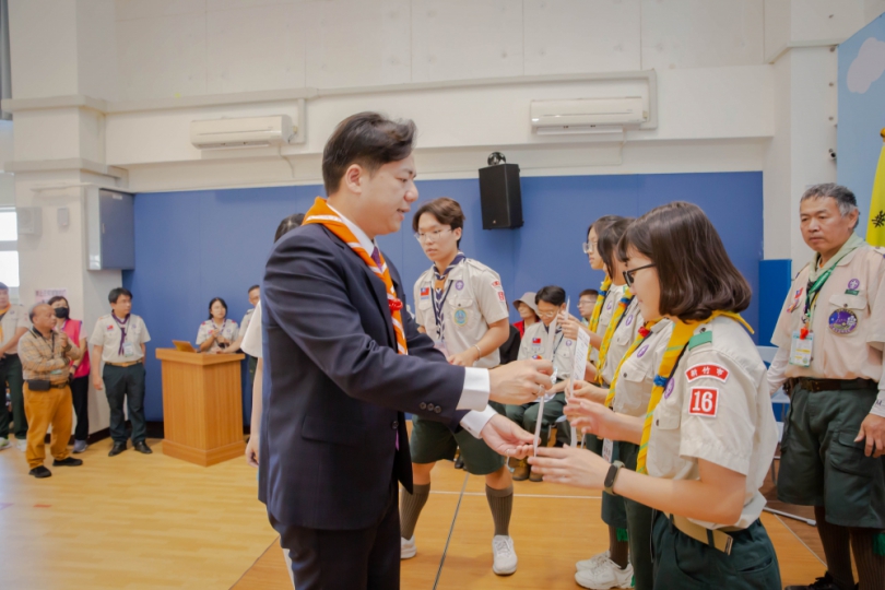 做中學、學中做   400名童軍軍容壯盛   新竹市全市童軍大露營熱鬧登場