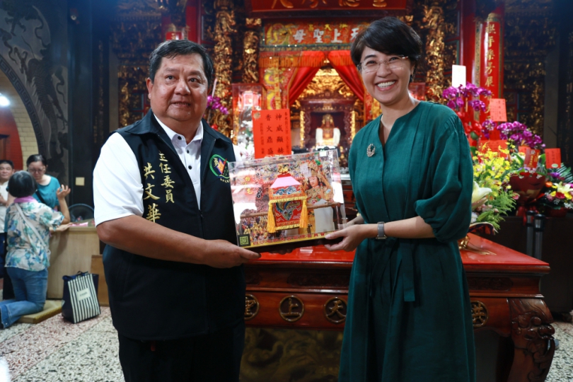 白沙屯媽祖5月到南投 縣長許淑華赴苗栗答謝神恩