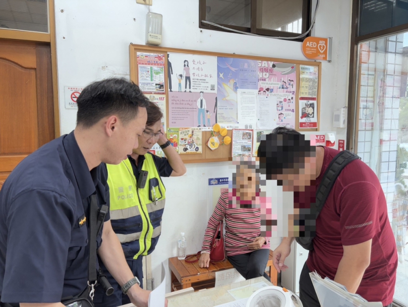 9旬失智老婦騎出外出失聯清水警方獲報於4小時內終尋獲