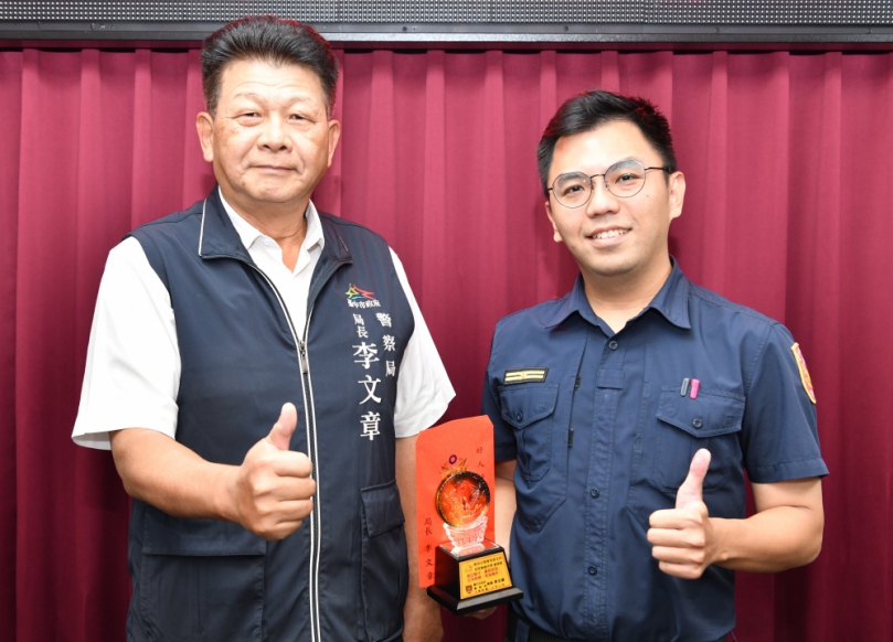 黃思凱尋獲離家弱勢女子   李文章公開表揚豎指稱讚