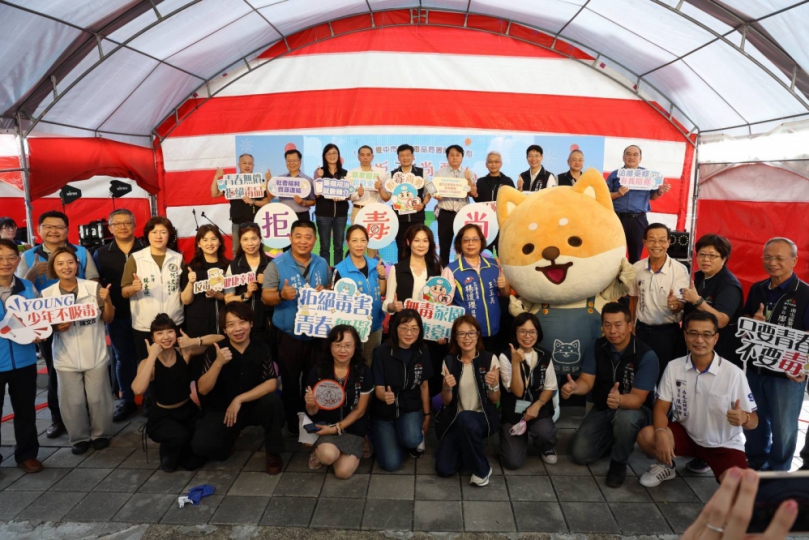 中市毒防中心推廣諮詢專線及展現藥癮者服務成果  獲得市民肯定