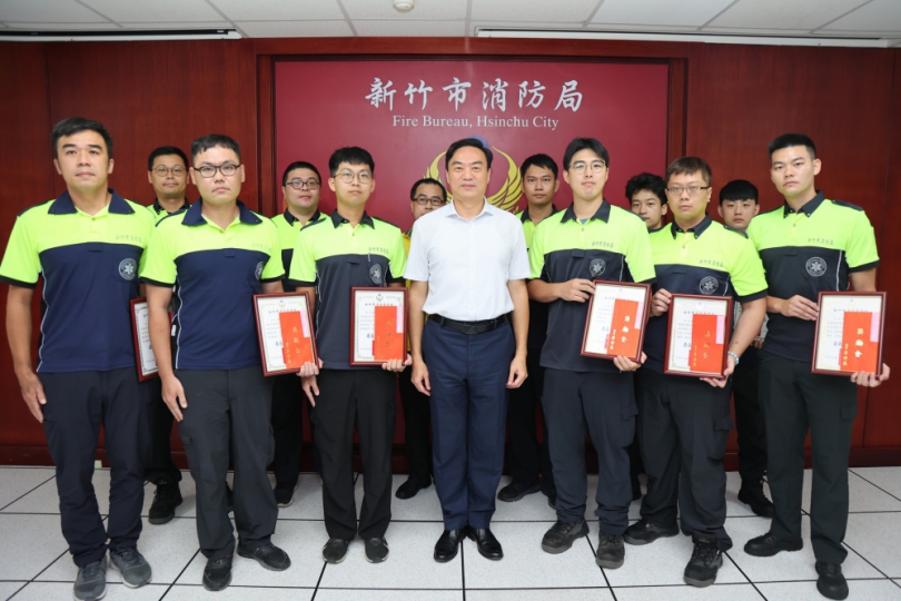 新竹市消防局攜手鳳凰志工  成功救回突發性心跳停止民眾搶救OHCA成功