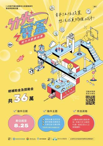 總獎勵金36萬元   新竹縣第一屆青年公民提案競賽徵件開跑