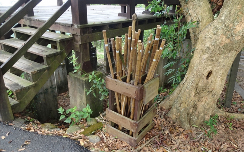 企業讓愛延續捐百支愛心竹杖　助登龍過脈步道更安全