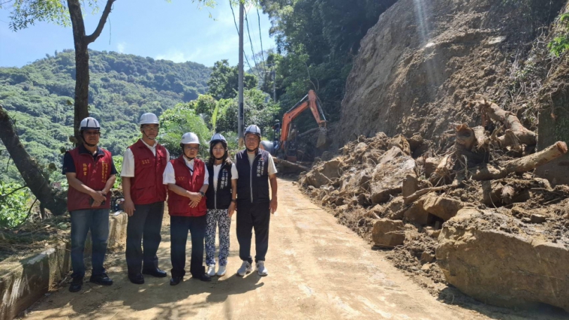 7月雨量破21年紀錄！太平山區農產品運輸受阻 民政局長勘災指示：全力搶通復原