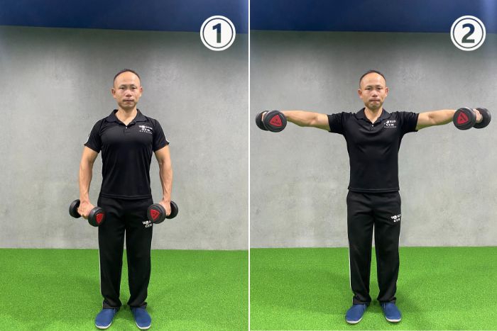 掌握啞鈴側平舉3關鍵   練出立體寬肩線