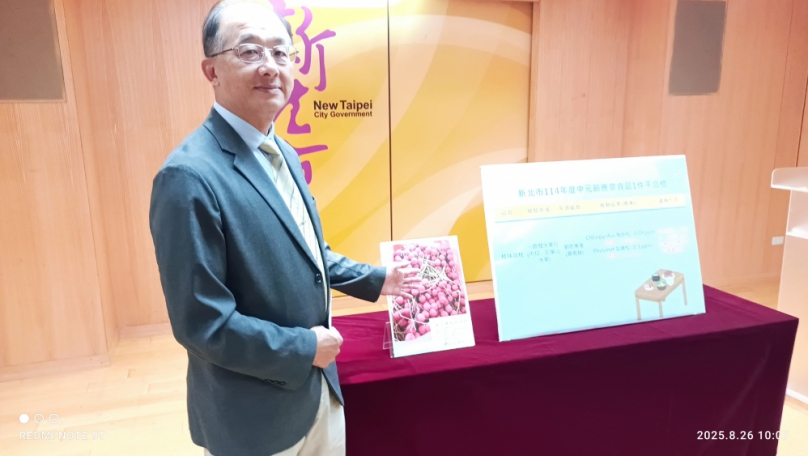 新北市114年度中元節應景食品抽驗1件不合格