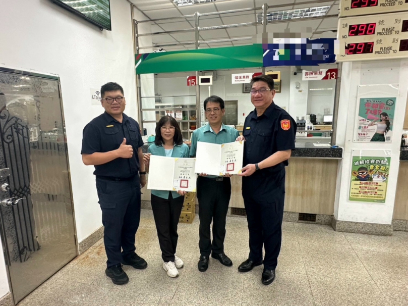 大甲分局長用心阻詐　強化金融機構聯繫並表揚阻詐有功行員
