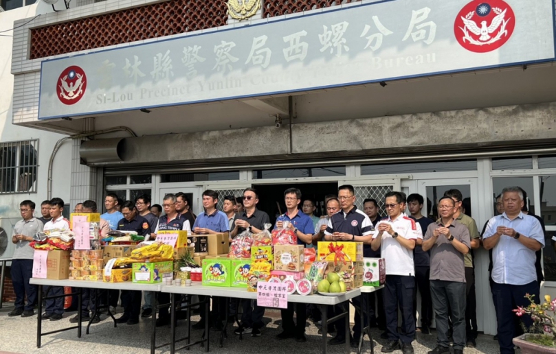西螺分局首次辦中元普渡　祈願轄區平安順遂
