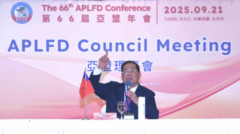 亞洲太平洋民主聯盟21日假台北圓山飯店舉行