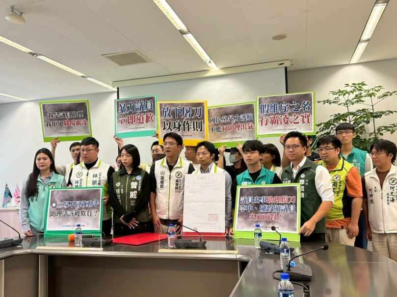 工作期間遭李中毆打  綠營助理連署痛批「暴力議員 立即道歉」